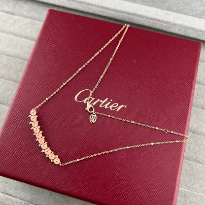 [Ornora Jewelry]NEW STUD COLORED GEM PENDANT NECKLACE