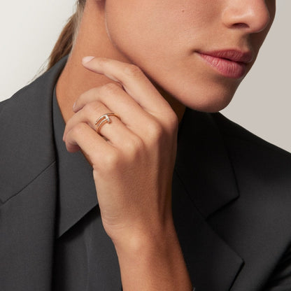 [Ornora Jewelry]JUSTE 1.8MM HALF DIAMOND RING