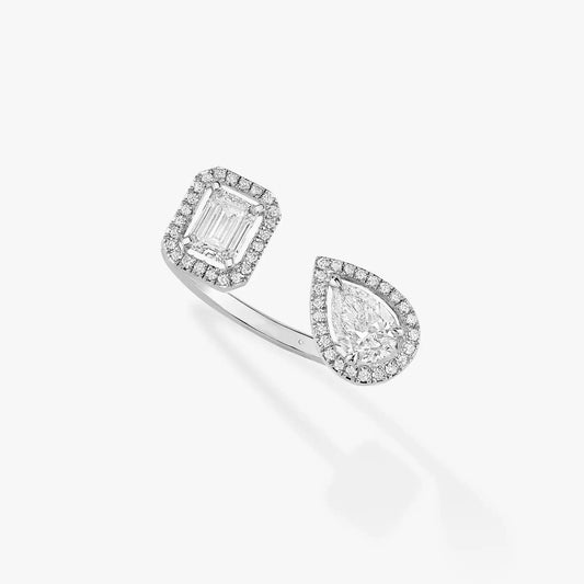 [Ornora Jewelry]MY TWIN TOI & MOI SILVER DIAMOND RING