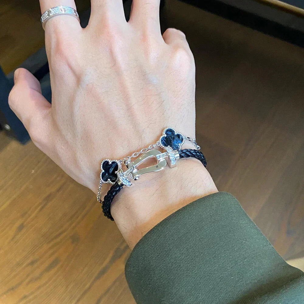 [Ornora Jewelry]CLOVER 5 MOTIF PIETERSITE BRACELET COLLECTION