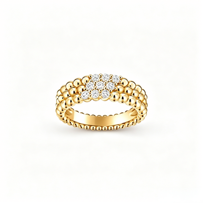 [Ornora Jewelry] THREE-ROW DIAMOND RING