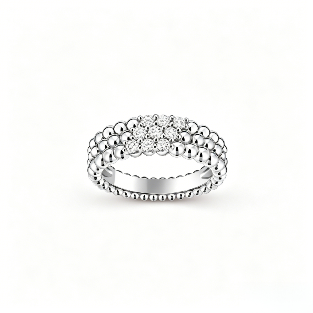 [Ornora Jewelry] THREE-ROW DIAMOND RING