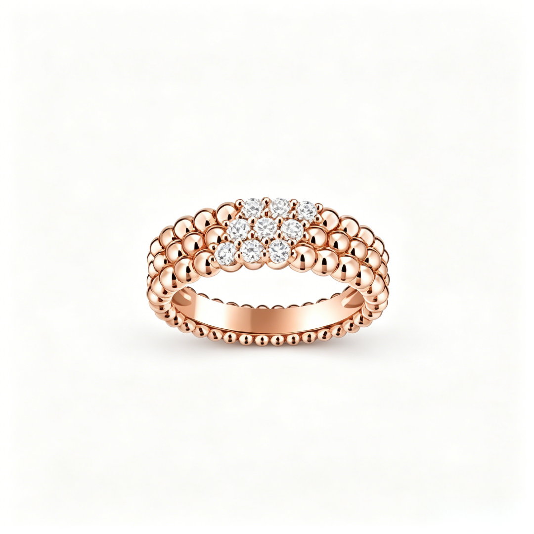 [Ornora Jewelry] THREE-ROW DIAMOND RING
