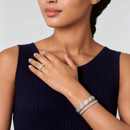 [Ornora Jewelry] THREE-ROW DIAMOND RING