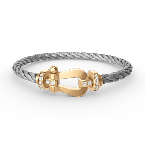[Ornora Jewelry]FORCE LARGE HORSESHOE HALF DIAMOND BRACELET GOLD