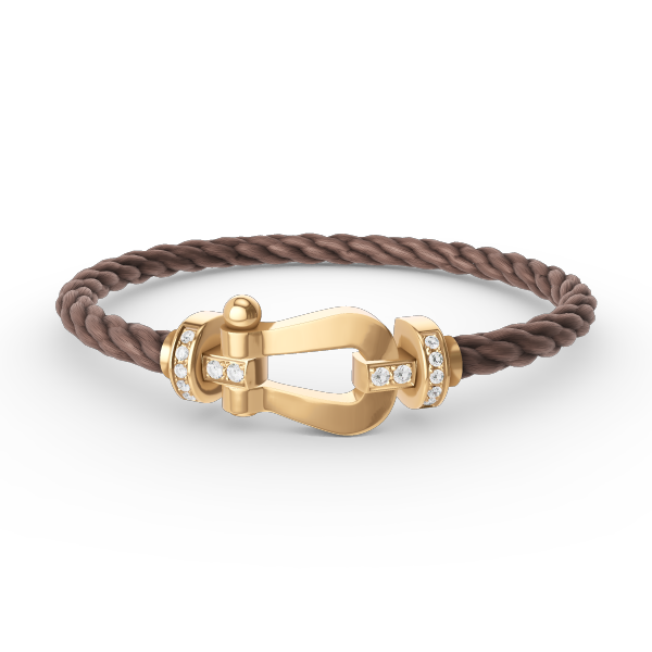 [Ornora Jewelry]FORCE LARGE HORSESHOE HALF DIAMOND BRACELET GOLD