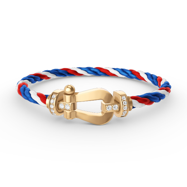 [Ornora Jewelry]FORCE LARGE HORSESHOE HALF DIAMOND BRACELET GOLD