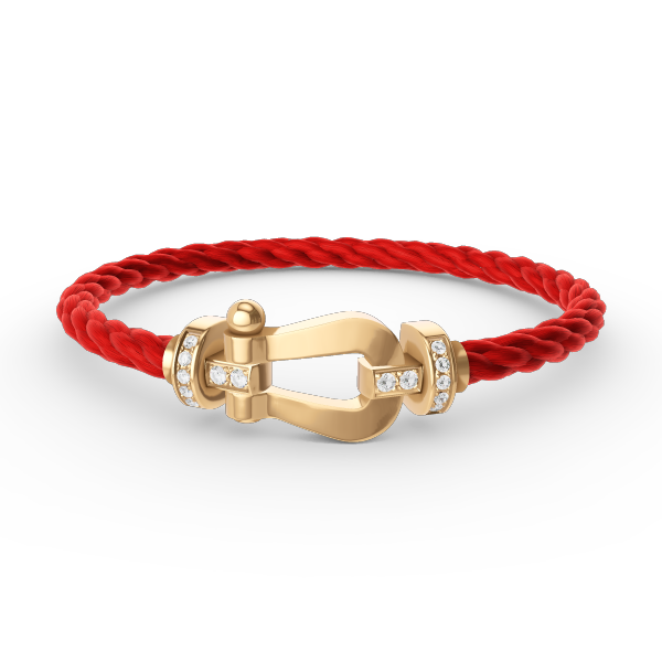 [Ornora Jewelry]FORCE LARGE HORSESHOE HALF DIAMOND BRACELET GOLD