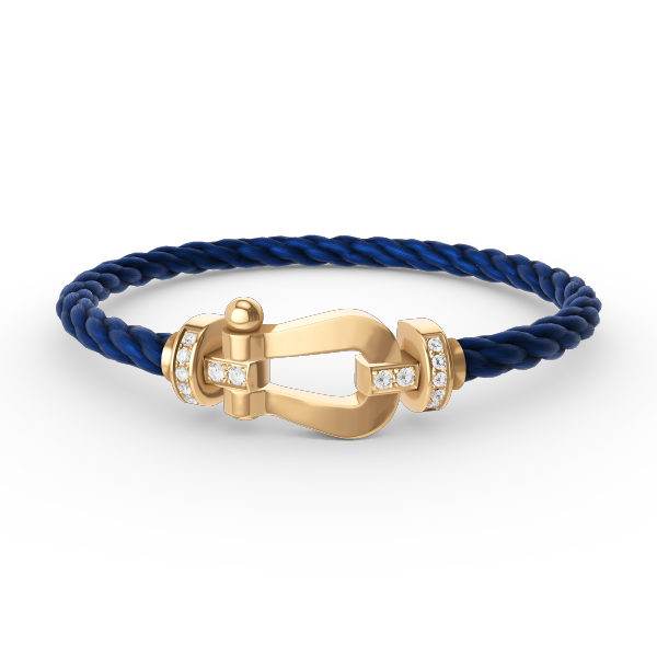 [Ornora Jewelry]FORCE LARGE HORSESHOE HALF DIAMOND BRACELET GOLD