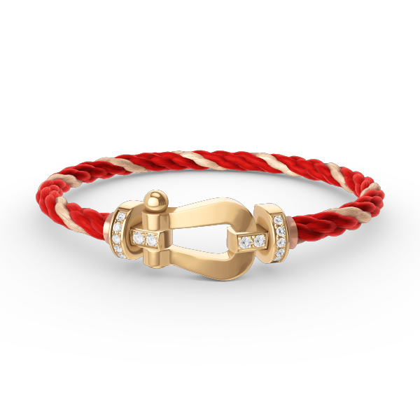 [Ornora Jewelry]FORCE LARGE HORSESHOE HALF DIAMOND BRACELET GOLD