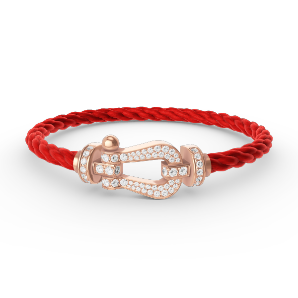 [Ornora Jewelry]FORCE LARGE HORSESHOE FULL DIAMOND BRACELET ROSE GOLD
