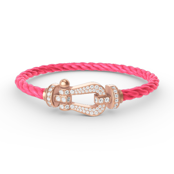 [Ornora Jewelry]FORCE LARGE HORSESHOE FULL DIAMOND BRACELET ROSE GOLD