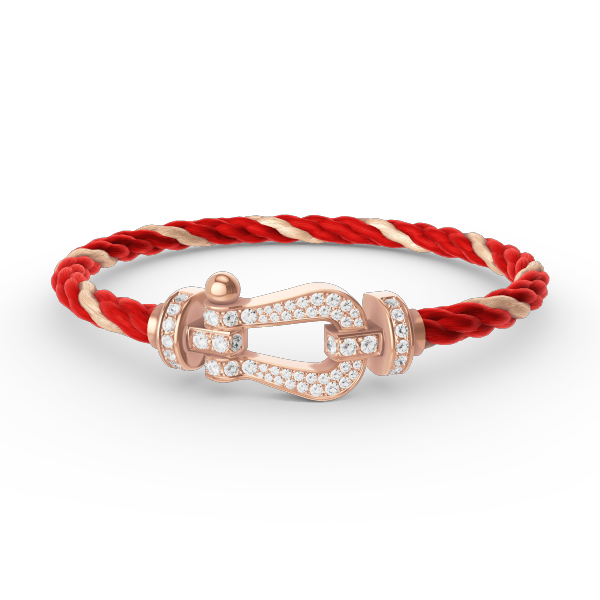 [Ornora Jewelry]FORCE LARGE HORSESHOE FULL DIAMOND BRACELET ROSE GOLD