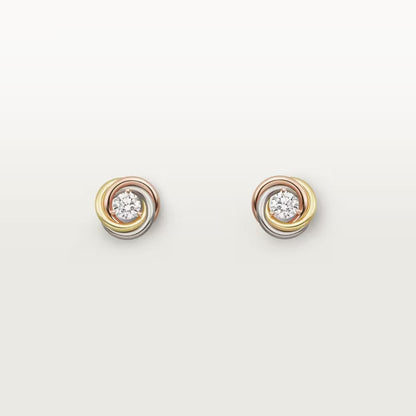[Ornora Jewelry]TRINITY STUD DIAMOND EARRINGS
