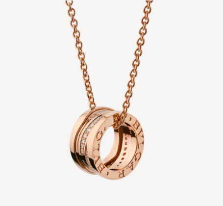 [Ornora Jewelry]ZERO 1 PINK GOLD DIAMOND NECKLACE