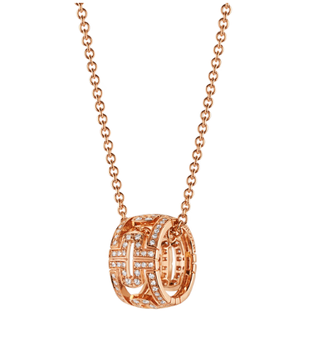 [Ornora Jewelry]PARENTESI NECKLACE PINK GOLD DIAMOND
