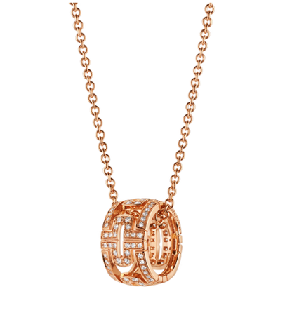[Ornora Jewelry]PARENTESI NECKLACE PINK GOLD DIAMOND