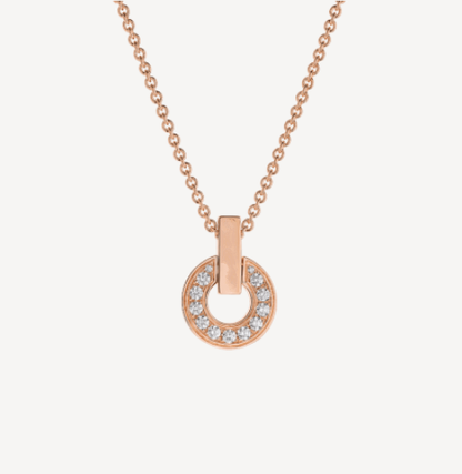 [Ornora Jewelry]GARI NECKLACE PINK GOLD DIAMOND