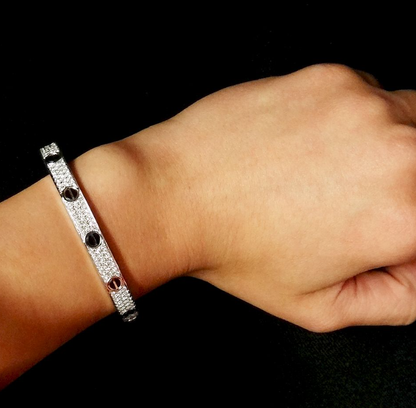 [Ornora Jewelry]LOVE BRACELET 6.1MM DIAMOND-PAVED CERAMIC