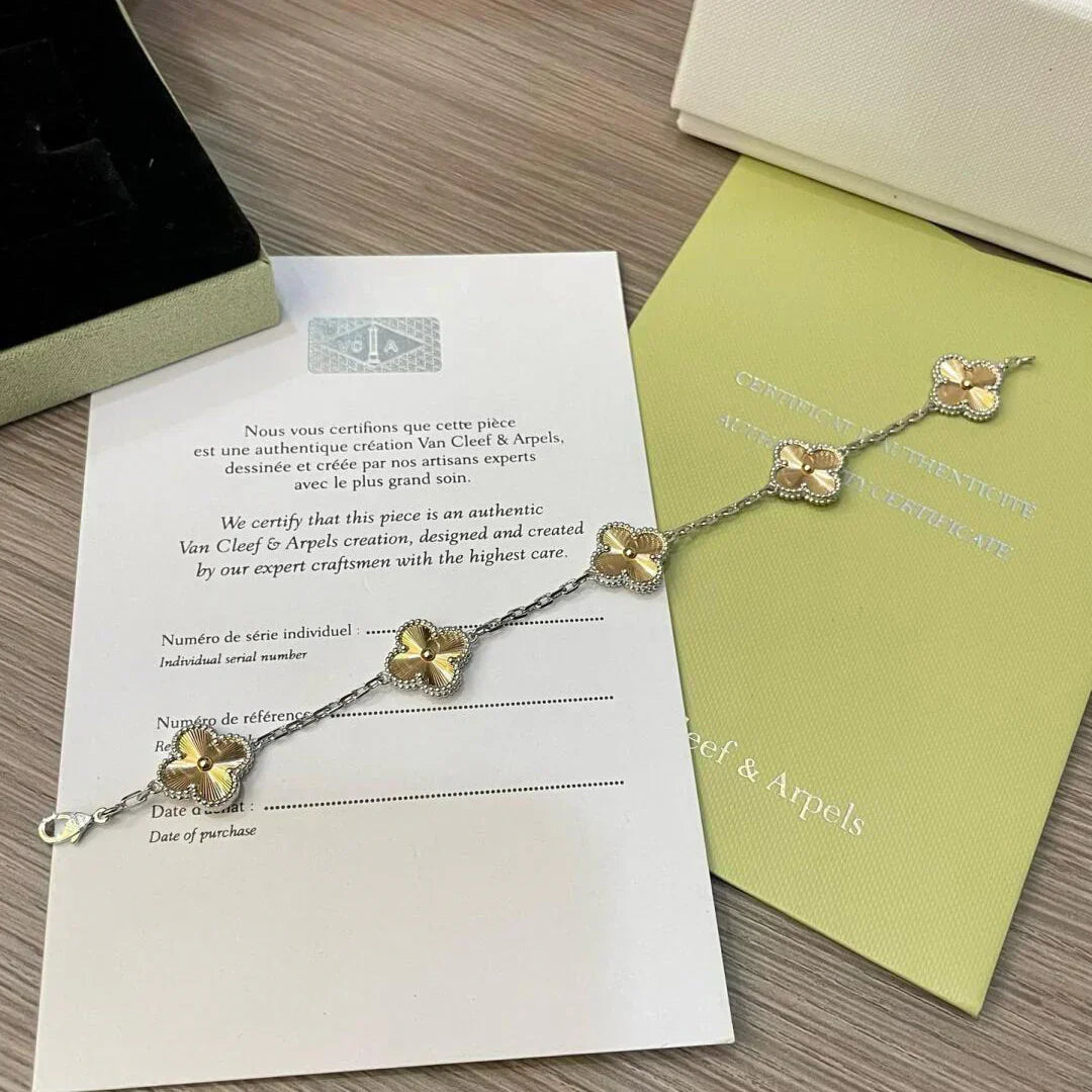 [Ornora Jewelry] CLOVER 5 MOTIF LASER BRACELET COLLECTION