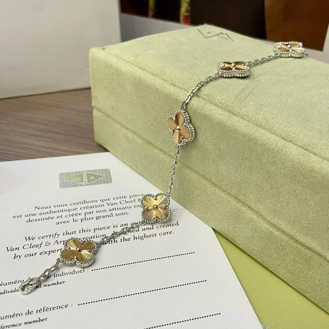 [Ornora Jewelry] CLOVER 5 MOTIF LASER BRACELET COLLECTION