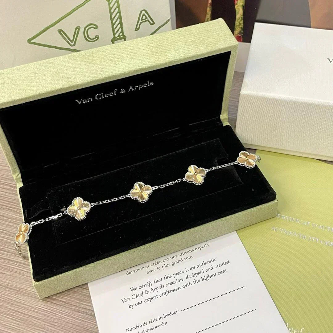 [Ornora Jewelry] CLOVER 5 MOTIF LASER BRACELET COLLECTION
