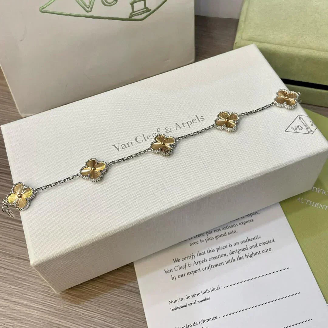 [Ornora Jewelry] CLOVER 5 MOTIF LASER BRACELET COLLECTION