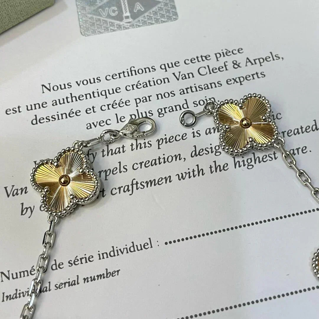 [Ornora Jewelry] CLOVER 5 MOTIF LASER BRACELET COLLECTION