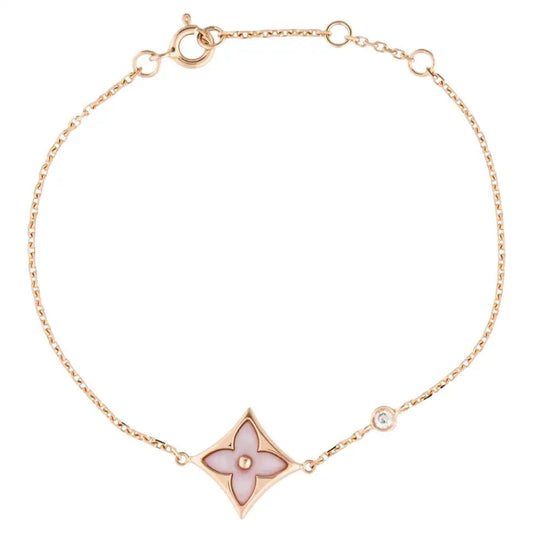 [Ornora Jewelry]STAR 1 DIAMOND PINK GOLD BRACELET