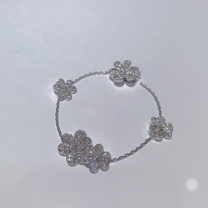 [Ornora Jewelry]FRIVOLE SILVER 5 FLOWERS BRACELET
