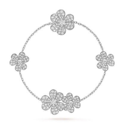 [Ornora Jewelry]FRIVOLE SILVER 5 FLOWERS BRACELET