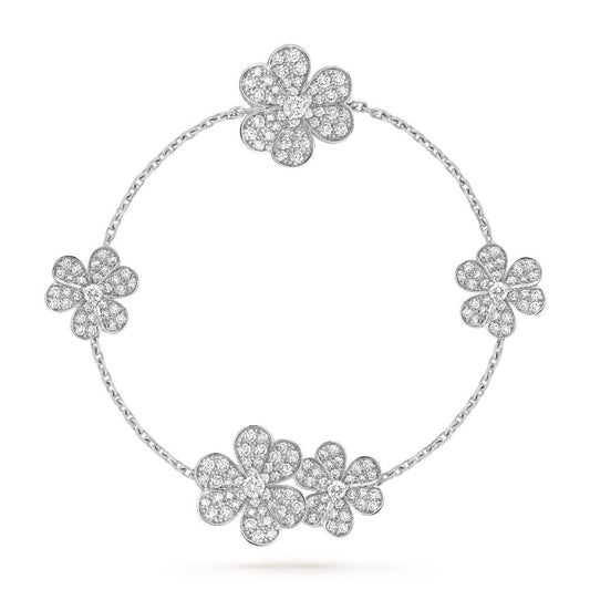 [Ornora Jewelry]FRIVOLE SILVER 5 FLOWERS BRACELET