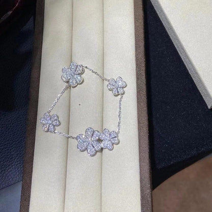 [Ornora Jewelry]FRIVOLE SILVER 5 FLOWERS BRACELET