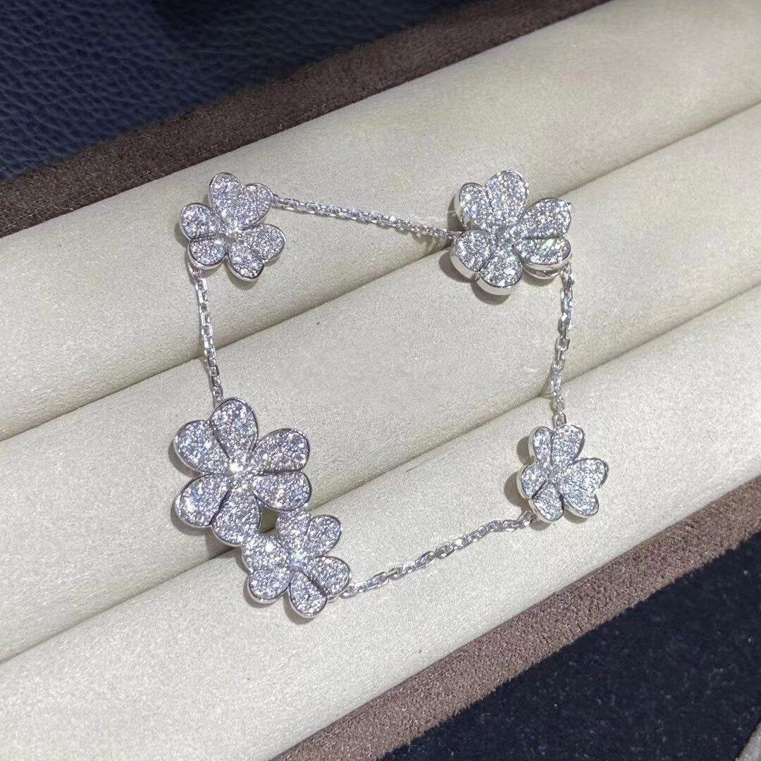 [Ornora Jewelry]FRIVOLE SILVER 5 FLOWERS BRACELET