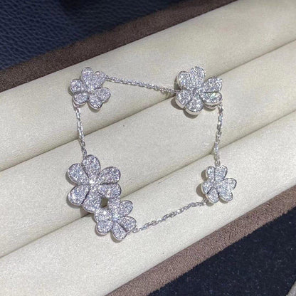[Ornora Jewelry]FRIVOLE SILVER 5 FLOWERS BRACELET