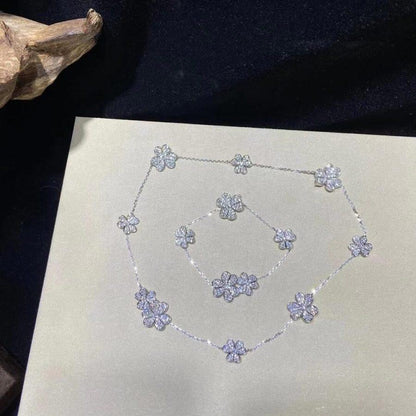[Ornora Jewelry]FRIVOLE SILVER 5 FLOWERS BRACELET
