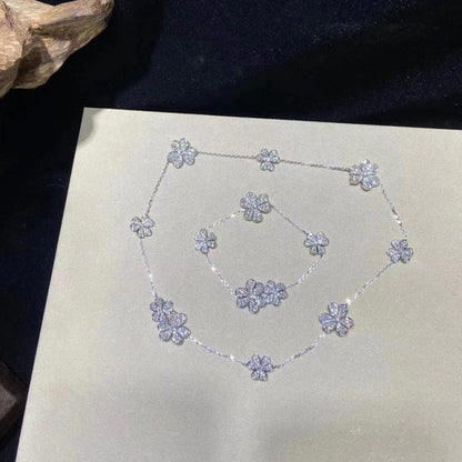 [Ornora Jewelry]FRIVOLE SILVER 5 FLOWERS BRACELET