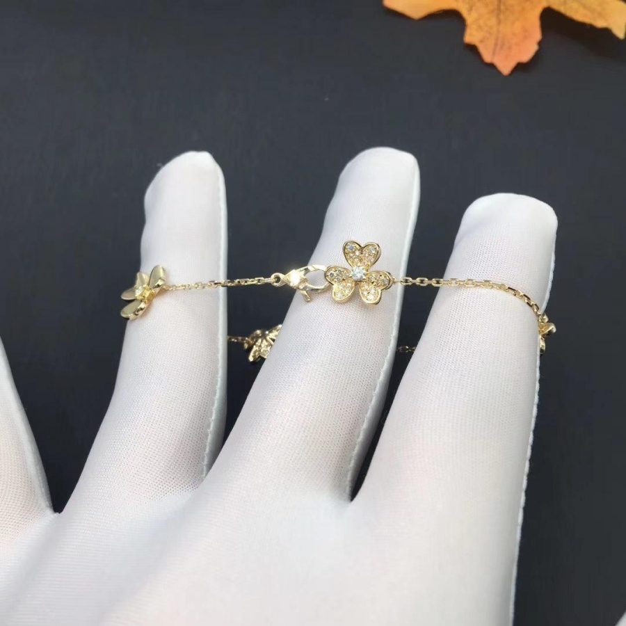 [Ornora Jewelry]FRIVOLE GOLD 5 FLOWERS BRACELET