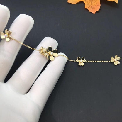 [Ornora Jewelry]FRIVOLE GOLD 5 FLOWERS BRACELET