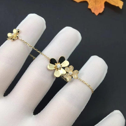 [Ornora Jewelry]FRIVOLE GOLD 5 FLOWERS BRACELET