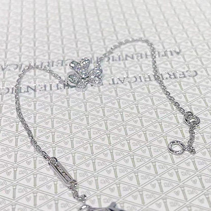 [Ornora Jewelry]FRIVOLE SILVER FLOWER DIAMOND BRACELET