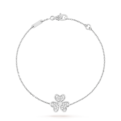 [Ornora Jewelry]FRIVOLE SILVER FLOWER DIAMOND BRACELET