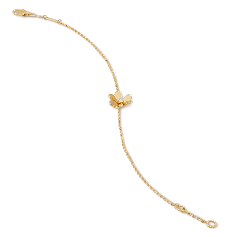 [Ornora Jewelry]FRIVOLE GOLD FLOWER PINK MALACHITE BRACELET