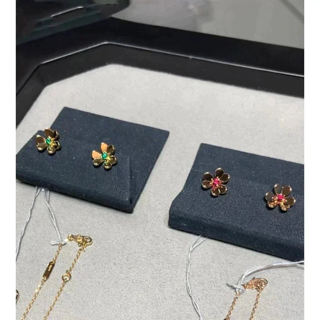 [Ornora Jewelry]FRIVOLE  FLOWER PINK EARRINGS