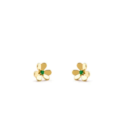 [Ornora Jewelry]FRIVOLE  FLOWER MALACHITE EARRINGS