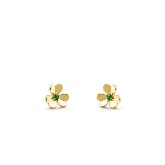 [Ornora Jewelry]FRIVOLE  FLOWER MALACHITE EARRINGS