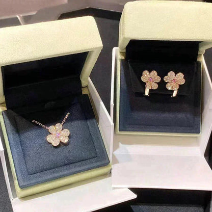 [Ornora Jewelry]FRIVOLE ROSE GOLD FLOWER DIAMOND NECKLACE