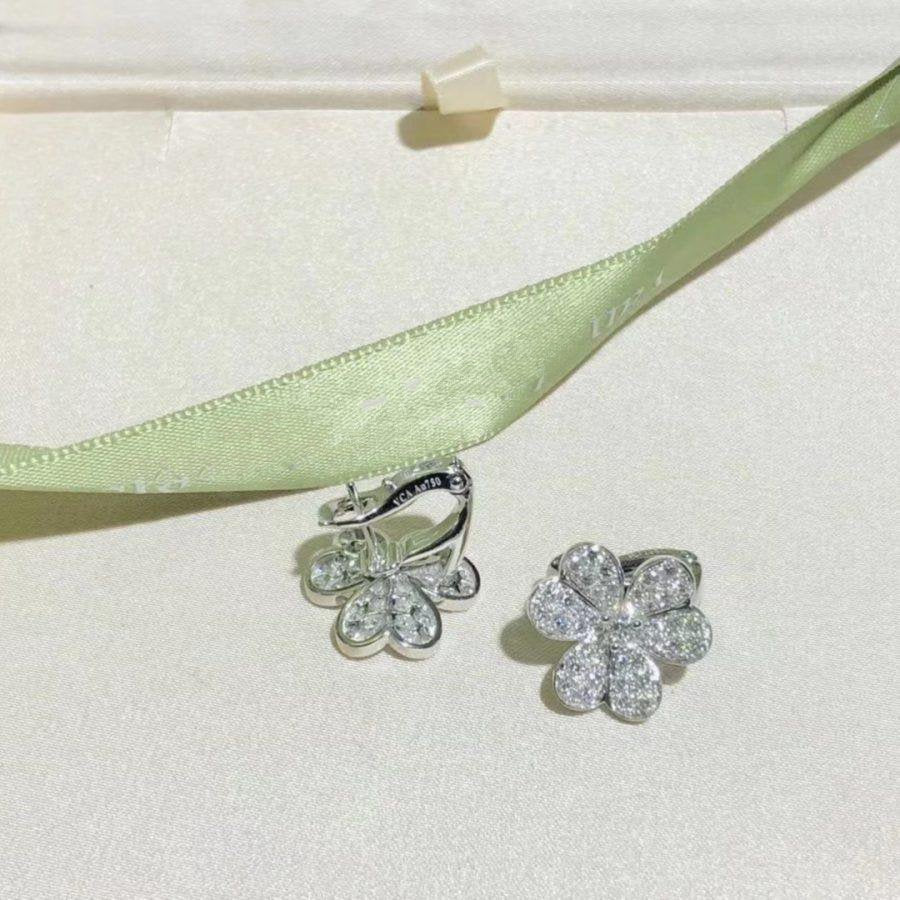 [Ornora Jewelry]FRIVOLE SILVER FLOWER DIAMOND EARRINGS
