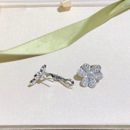 [Ornora Jewelry]FRIVOLE SILVER FLOWER DIAMOND EARRINGS