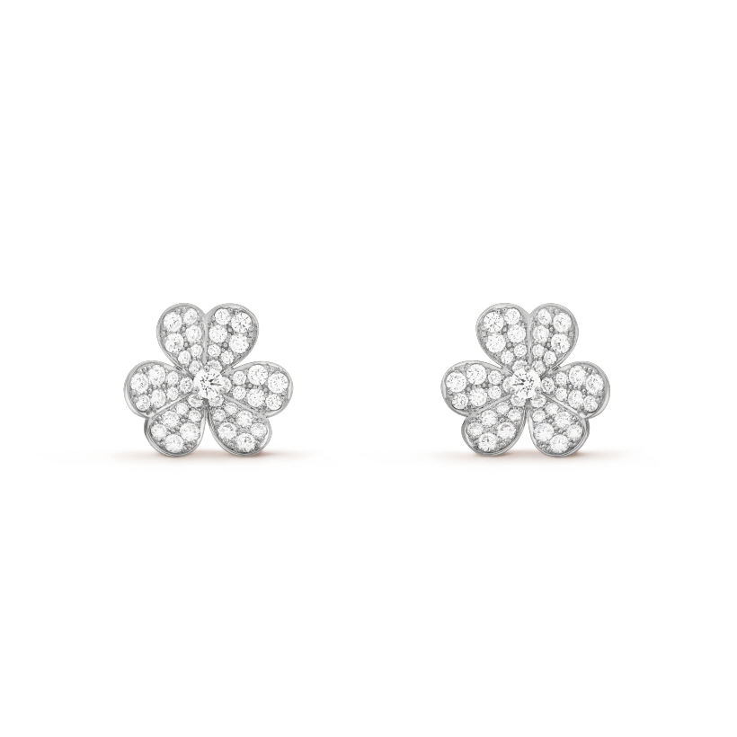 [Ornora Jewelry]FRIVOLE SILVER FLOWER DIAMOND EARRINGS